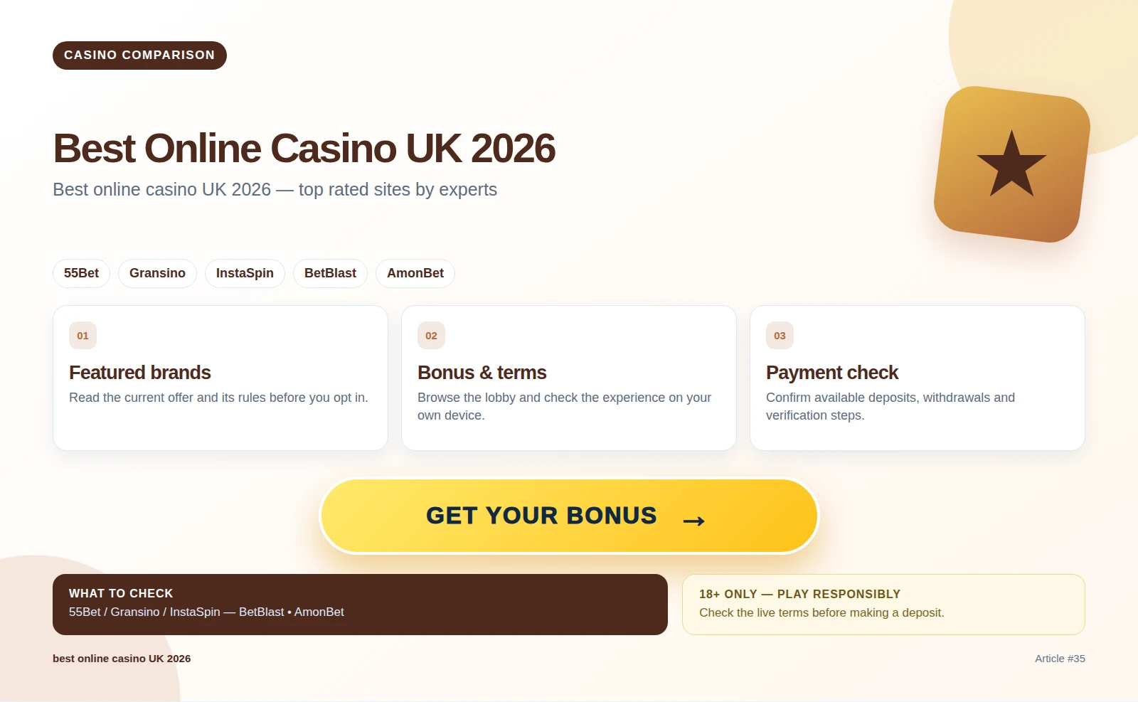 Best online casino UK 2026